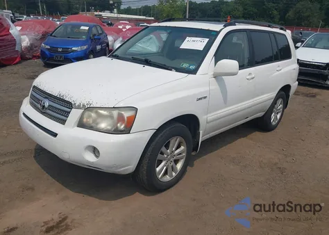 2006 Toyota Highlander Hybrid Limited V6 z USA, uszkodzony, nr VIN JTEEW21A760014571